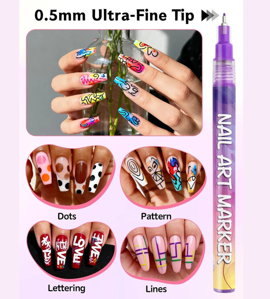 Nail Art Pens | 12 Color Set