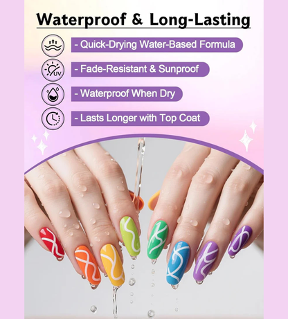 Nail Art Pens | 12 Color Set